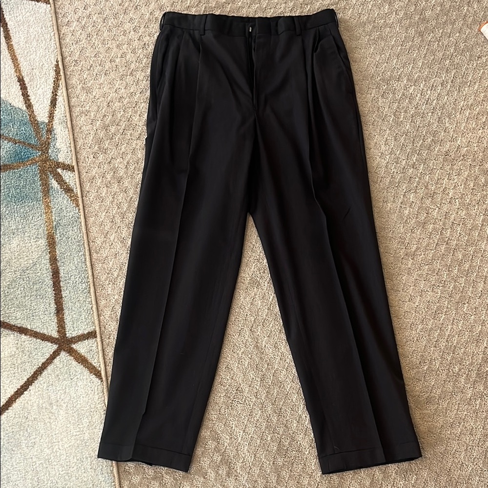 Jos. A. Bank Black Dress Pants Classic Straight-Leg